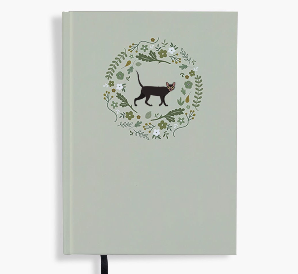 Floral Wreath: Personalised {breedFullName} Notebook