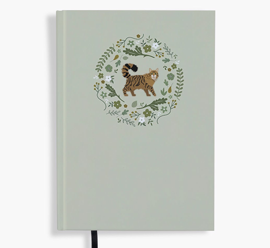 Floral Wreath: Personalised {breedFullName} Notebook