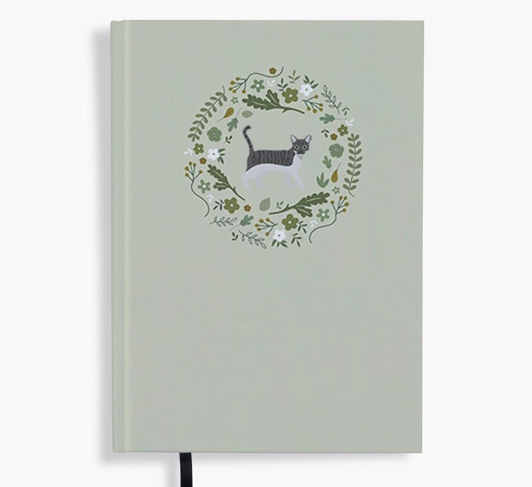 Floral Wreath: Personalized {breedFullName} Notebook