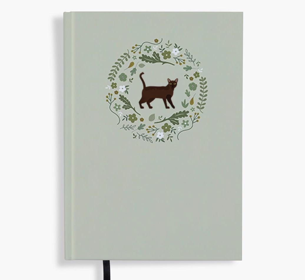 Floral Wreath: Personalized {breedFullName} Notebook