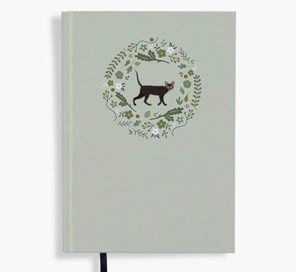 Floral Wreath: Personalized {breedFullName} Notebook