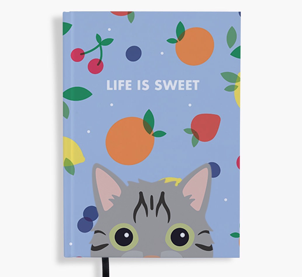 Life Is Sweet: Personalised {breedFullName} Notebook