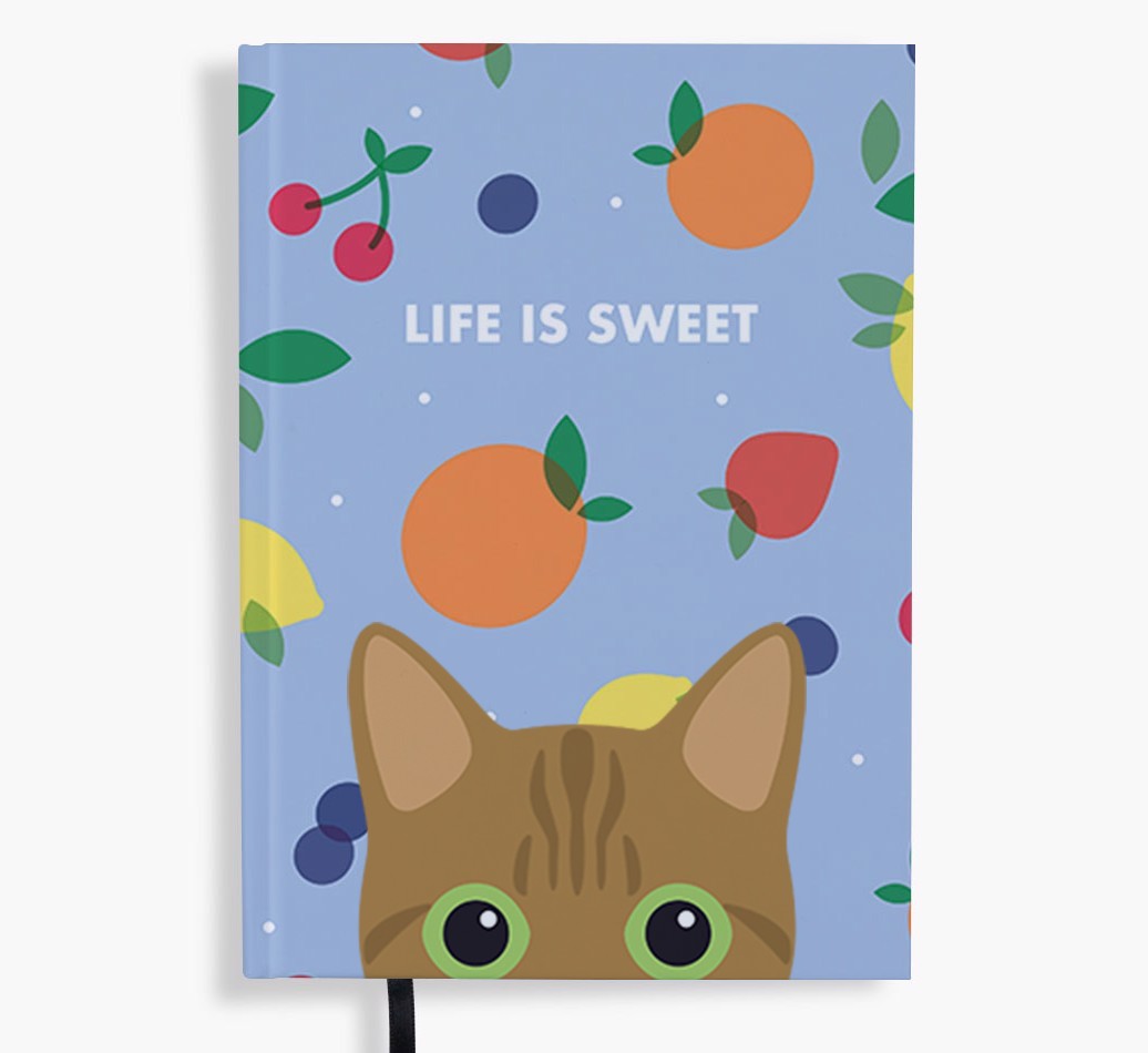 Life Is Sweet: Personalised {breedFullName} Notebook