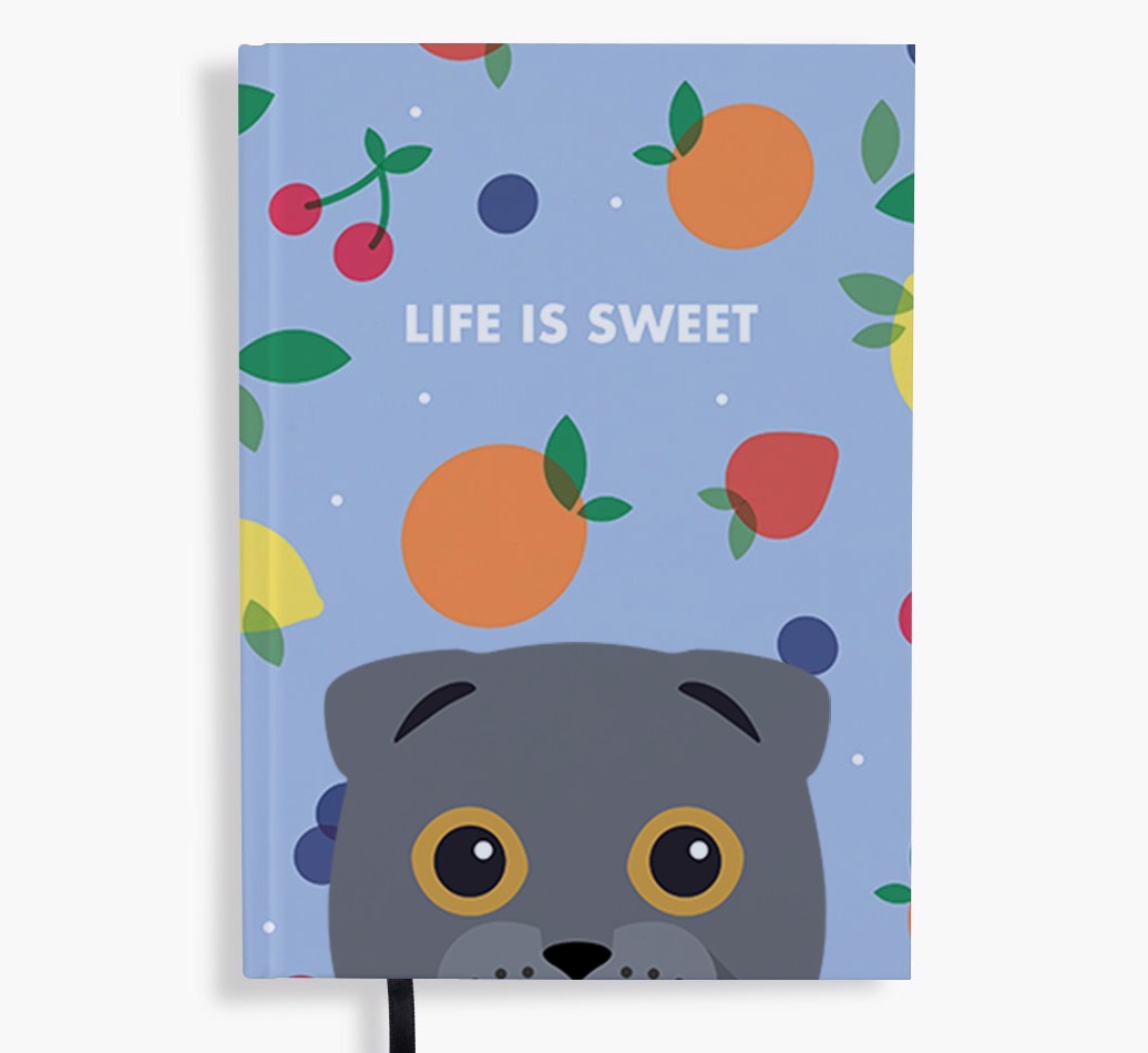 Life Is Sweet: Personalised {breedFullName} Notebook