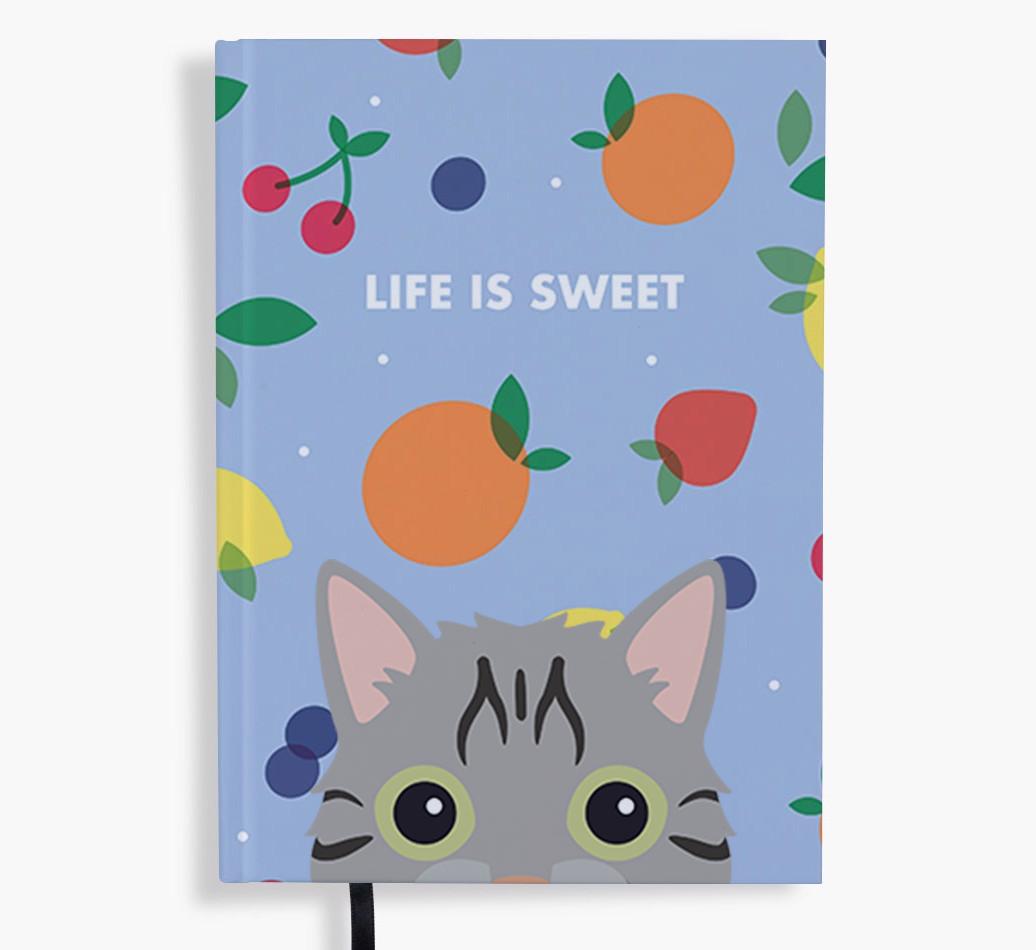 Life Is Sweet: Personalized {breedFullName} Notebook