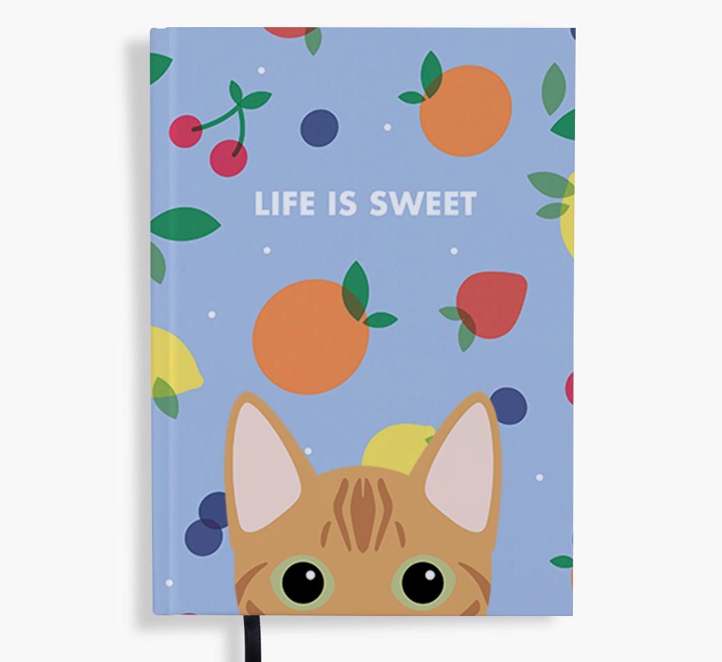 Life Is Sweet: Personalized {breedFullName} Notebook