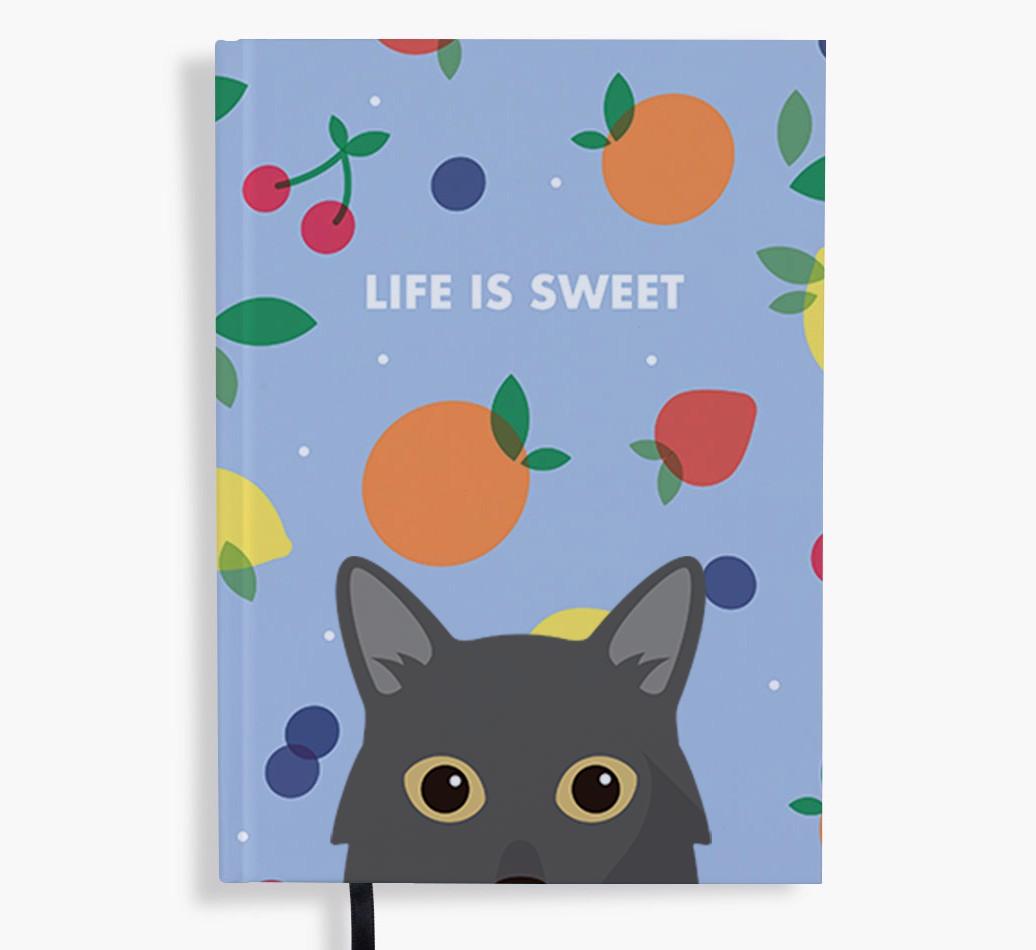 Life Is Sweet: Personalized {breedFullName} Notebook