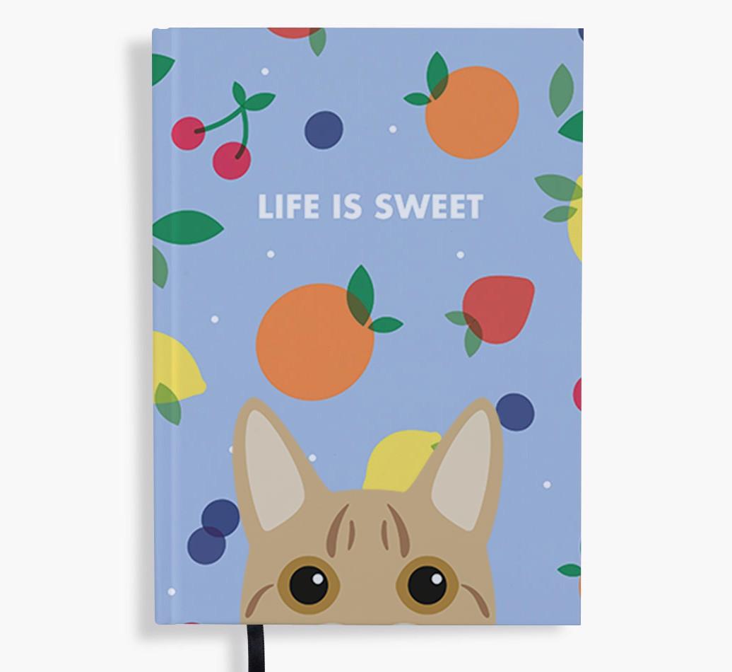 Life Is Sweet: Personalized {breedFullName} Notebook