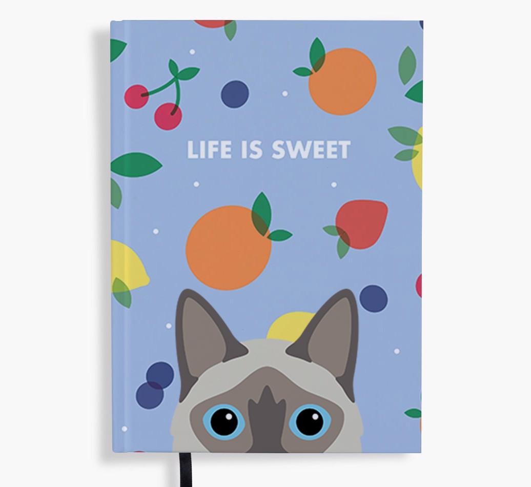 Life Is Sweet: Personalized {breedFullName} Notebook