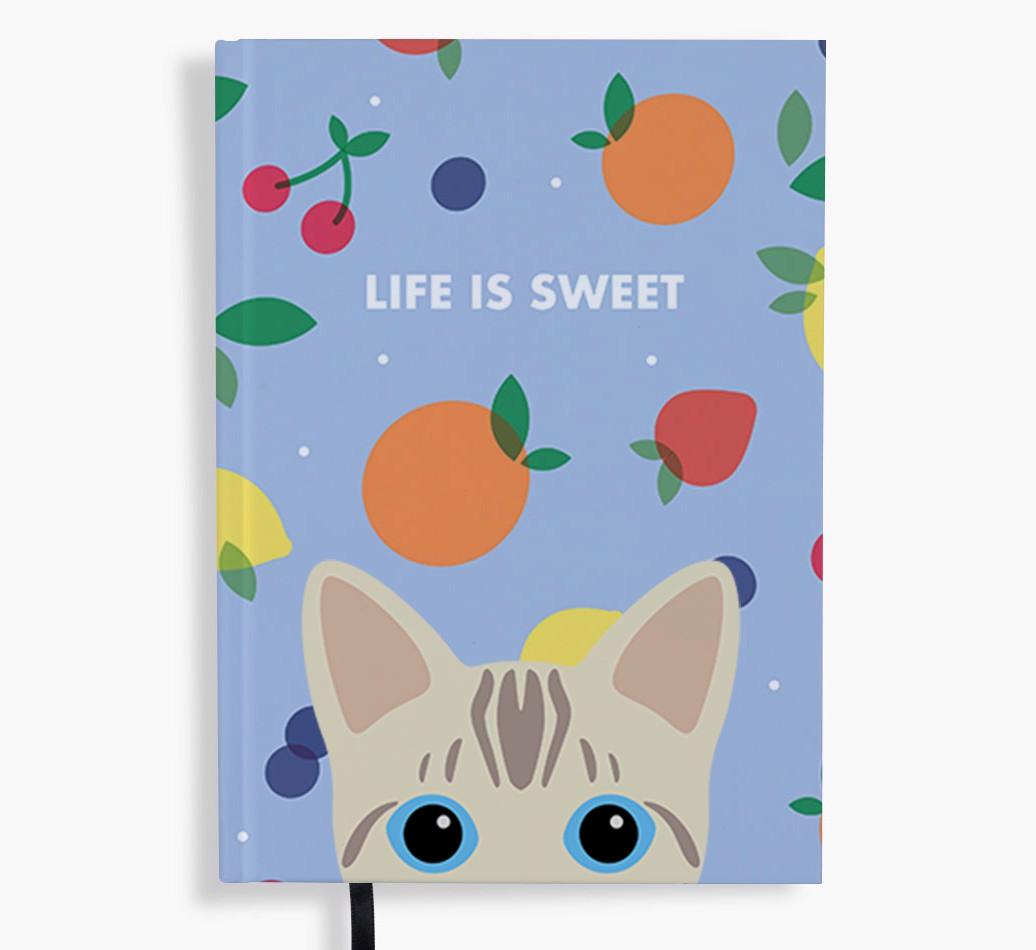 Life Is Sweet: Personalized {breedFullName} Notebook