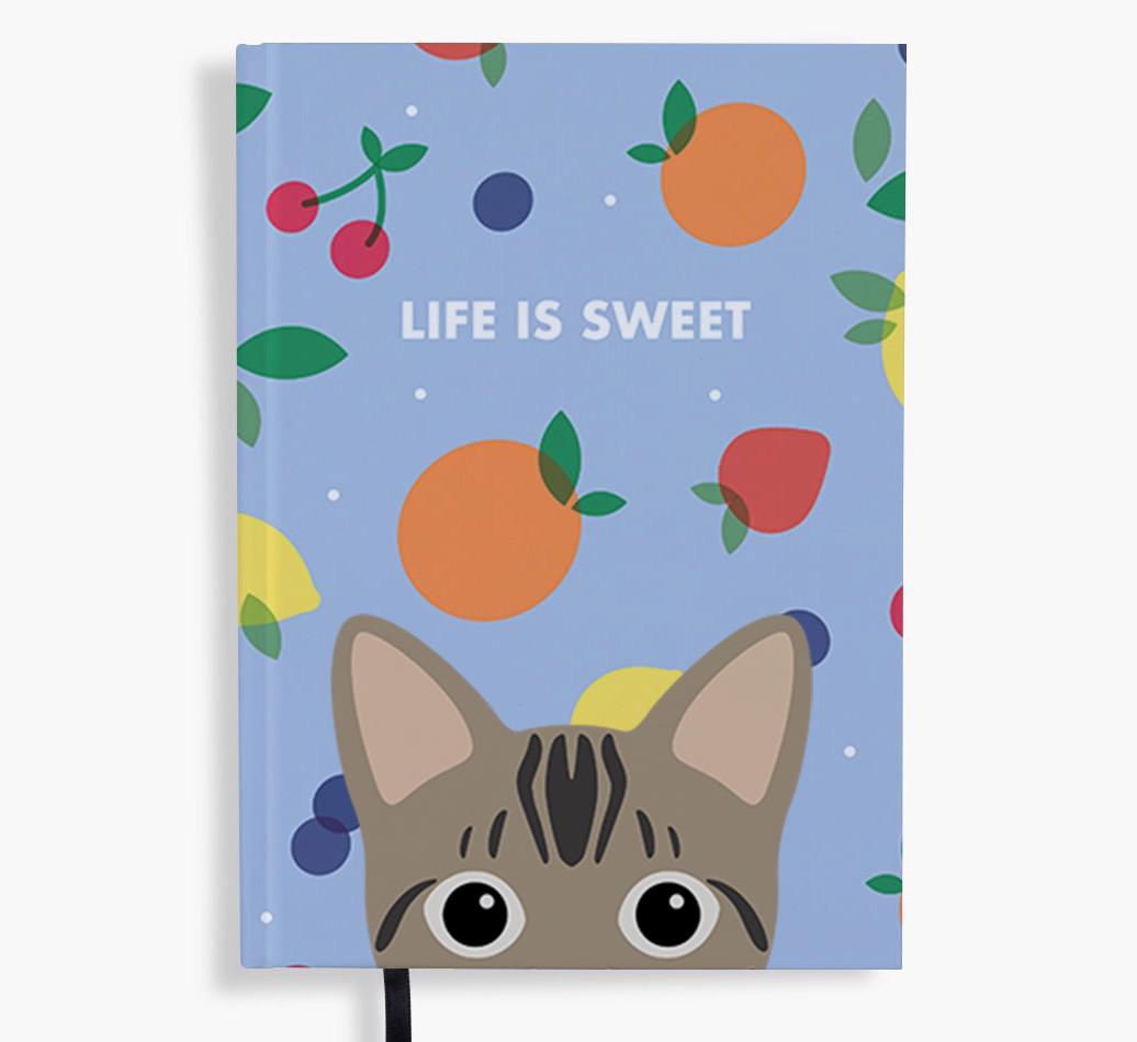 Life Is Sweet: Personalized {breedFullName} Notebook