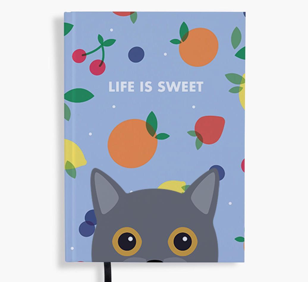 Life Is Sweet: Personalized {breedFullName} Notebook