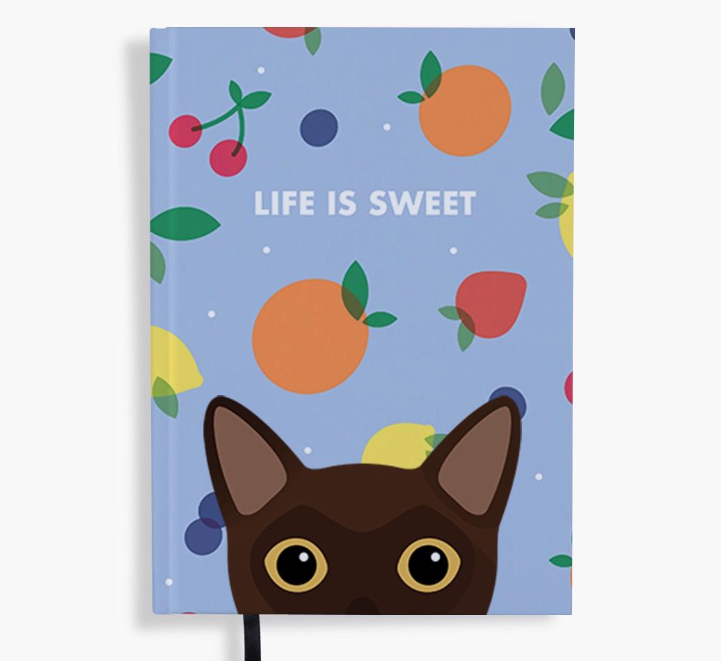 Life Is Sweet: Personalized {breedFullName} Notebook