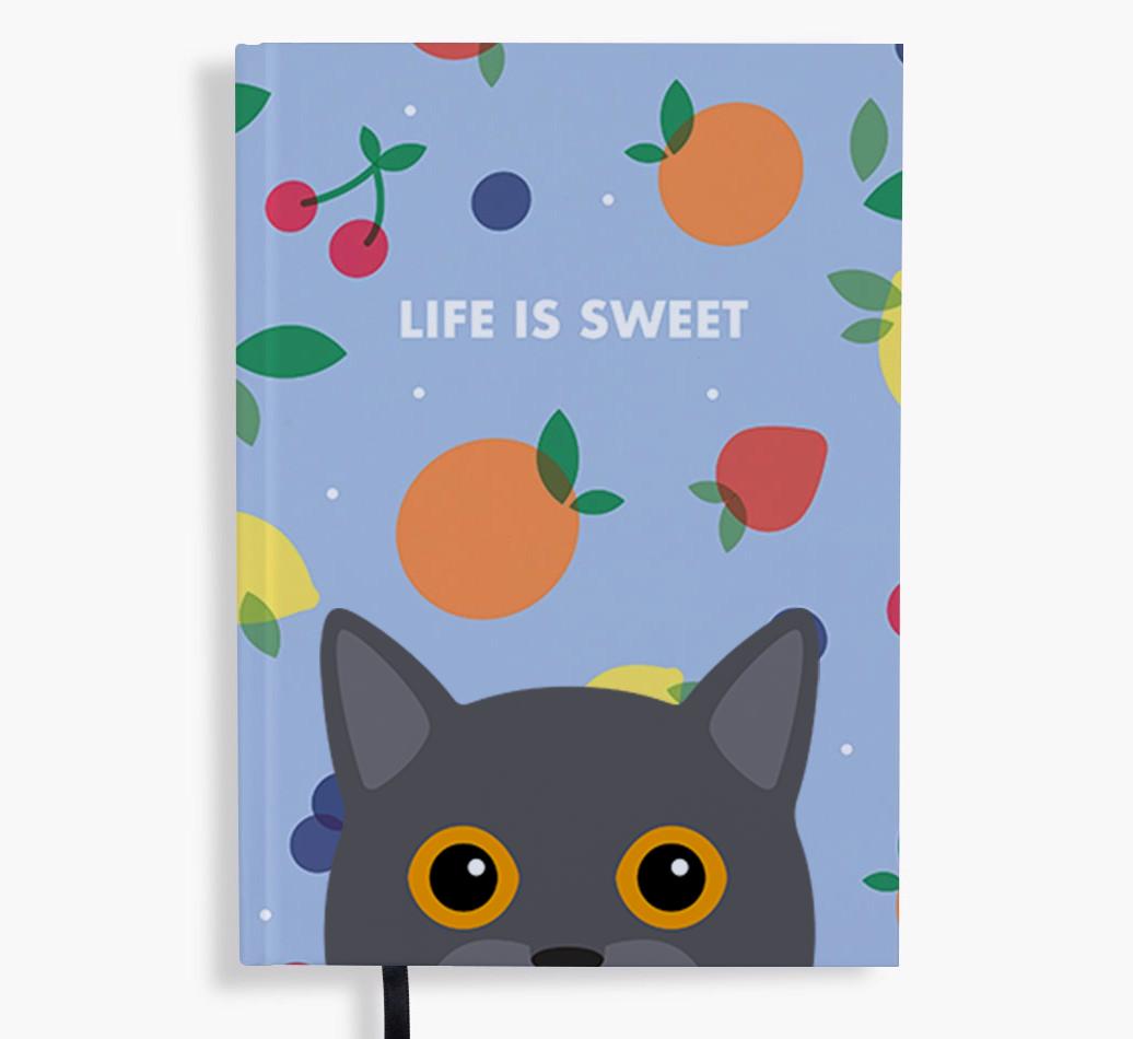 Life Is Sweet: Personalized {breedFullName} Notebook