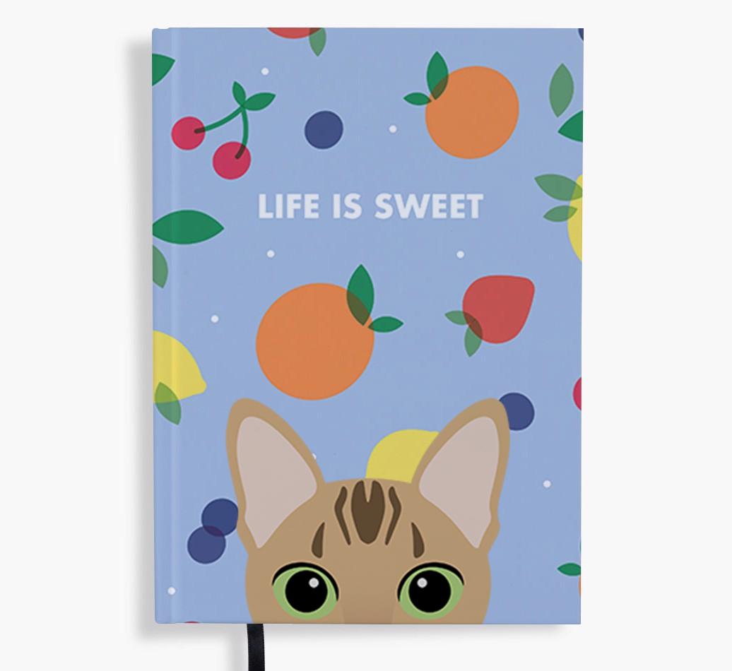 Life Is Sweet: Personalized {breedFullName} Notebook