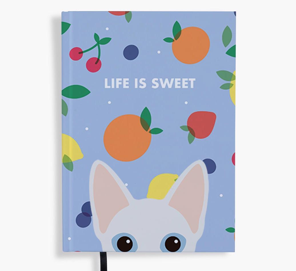 Life Is Sweet: Personalized {breedFullName} Notebook