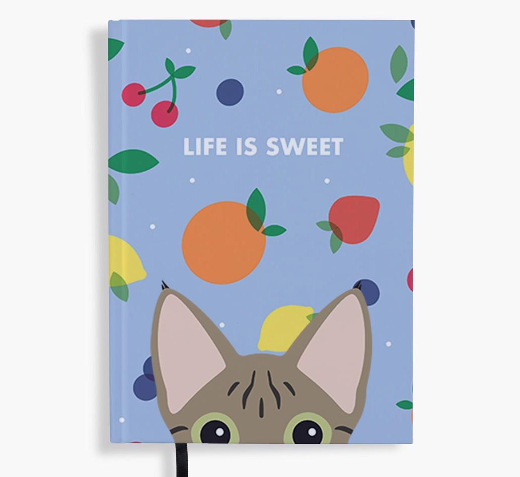Life Is Sweet: Personalized {breedFullName} Notebook