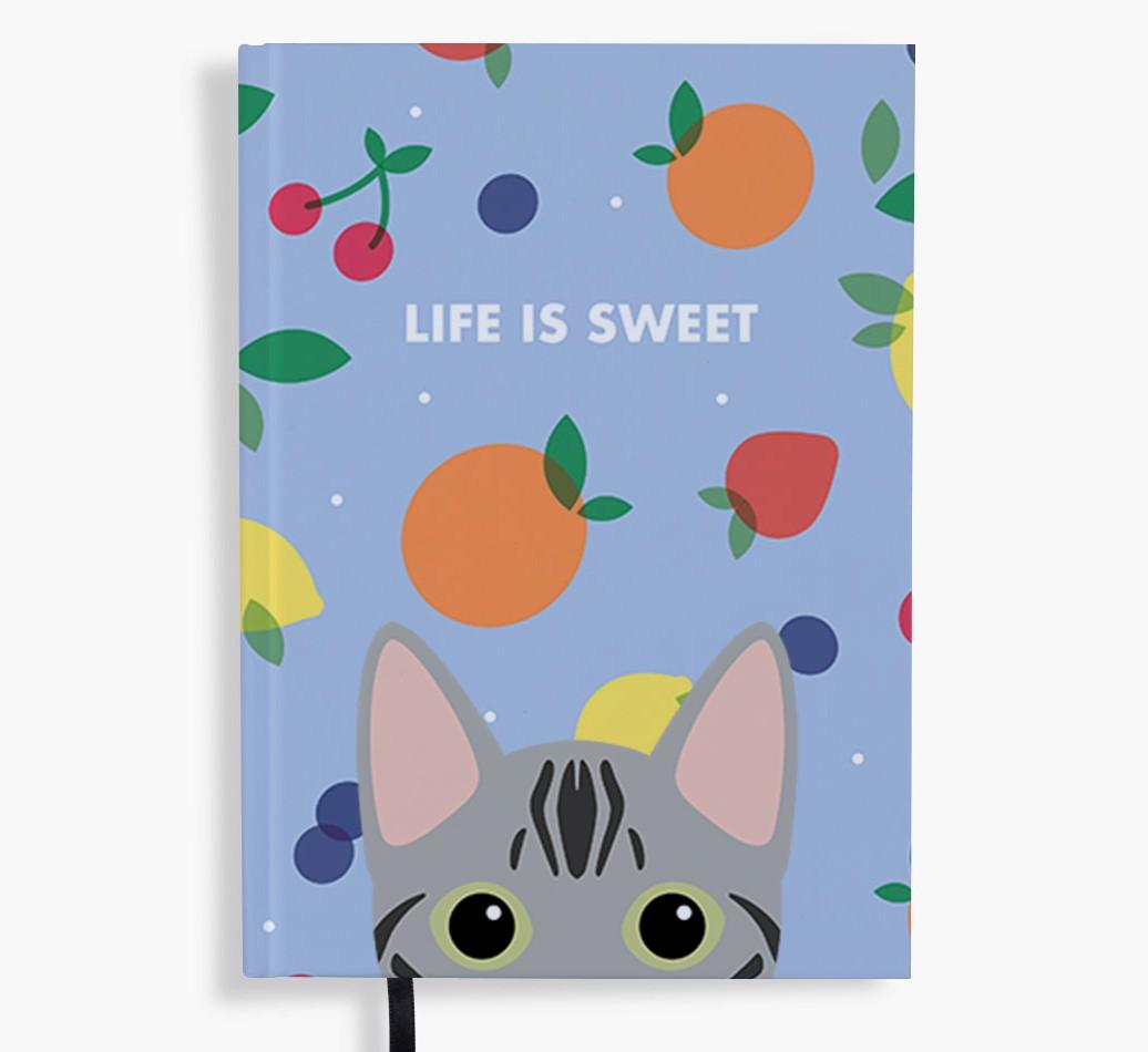 Life Is Sweet: Personalized {breedFullName} Notebook