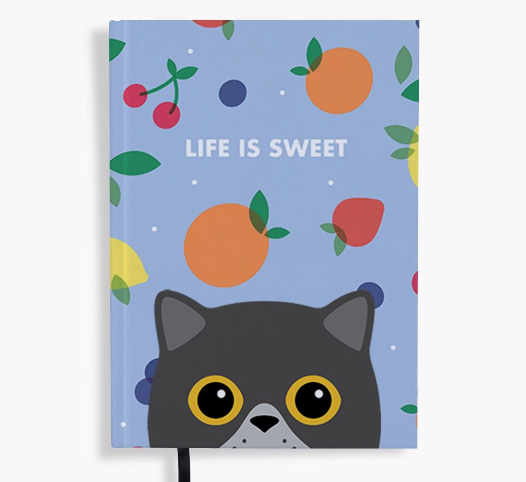 Life Is Sweet: Personalized {breedFullName} Notebook