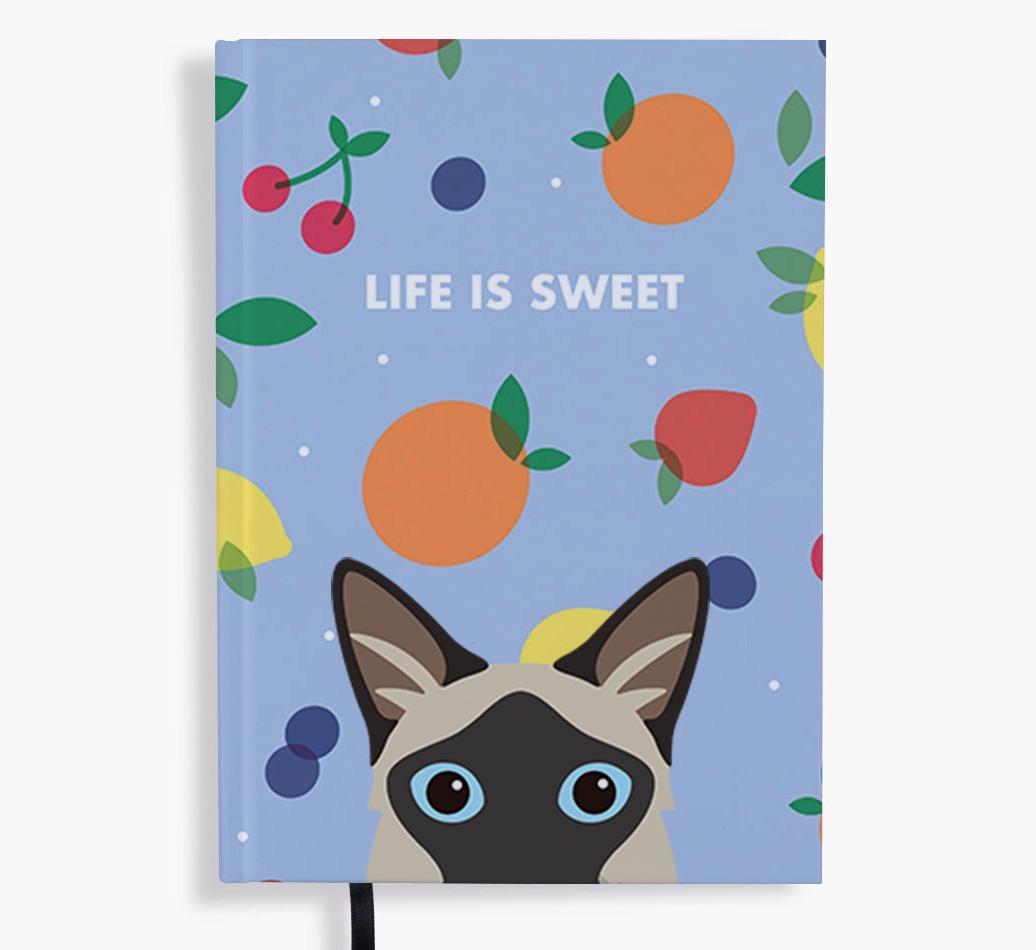 Life Is Sweet: Personalized {breedFullName} Notebook