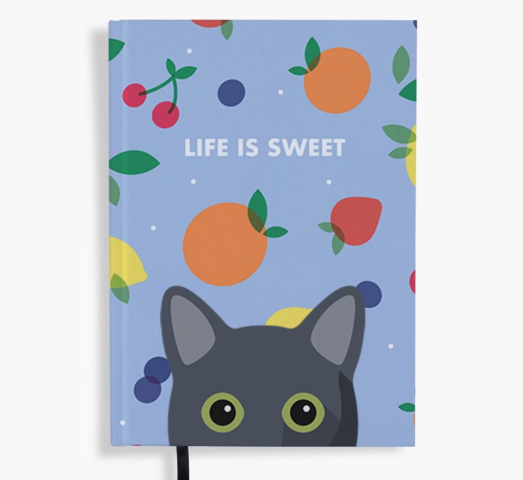 Life Is Sweet: Personalized {breedFullName} Notebook