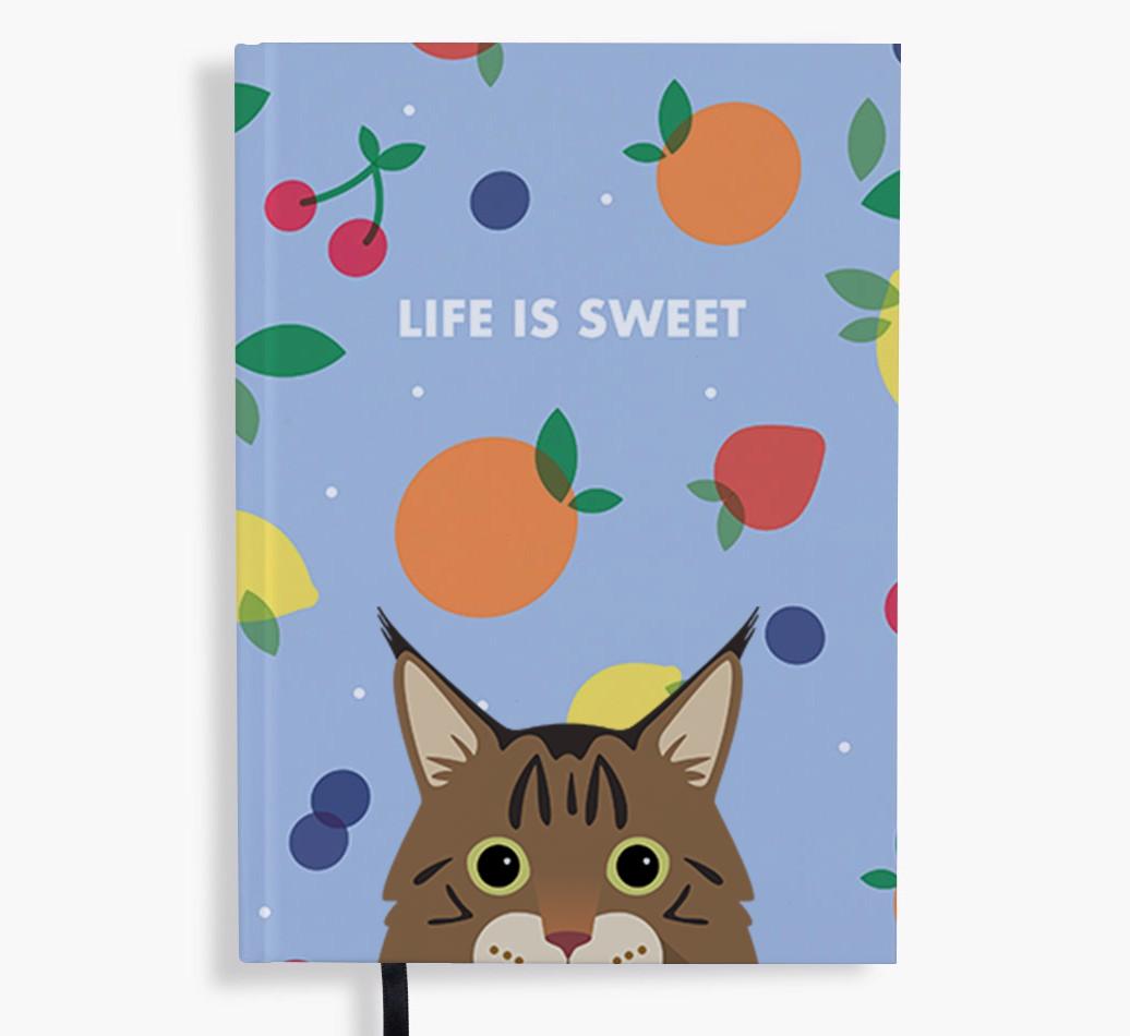 Life Is Sweet: Personalized {breedFullName} Notebook