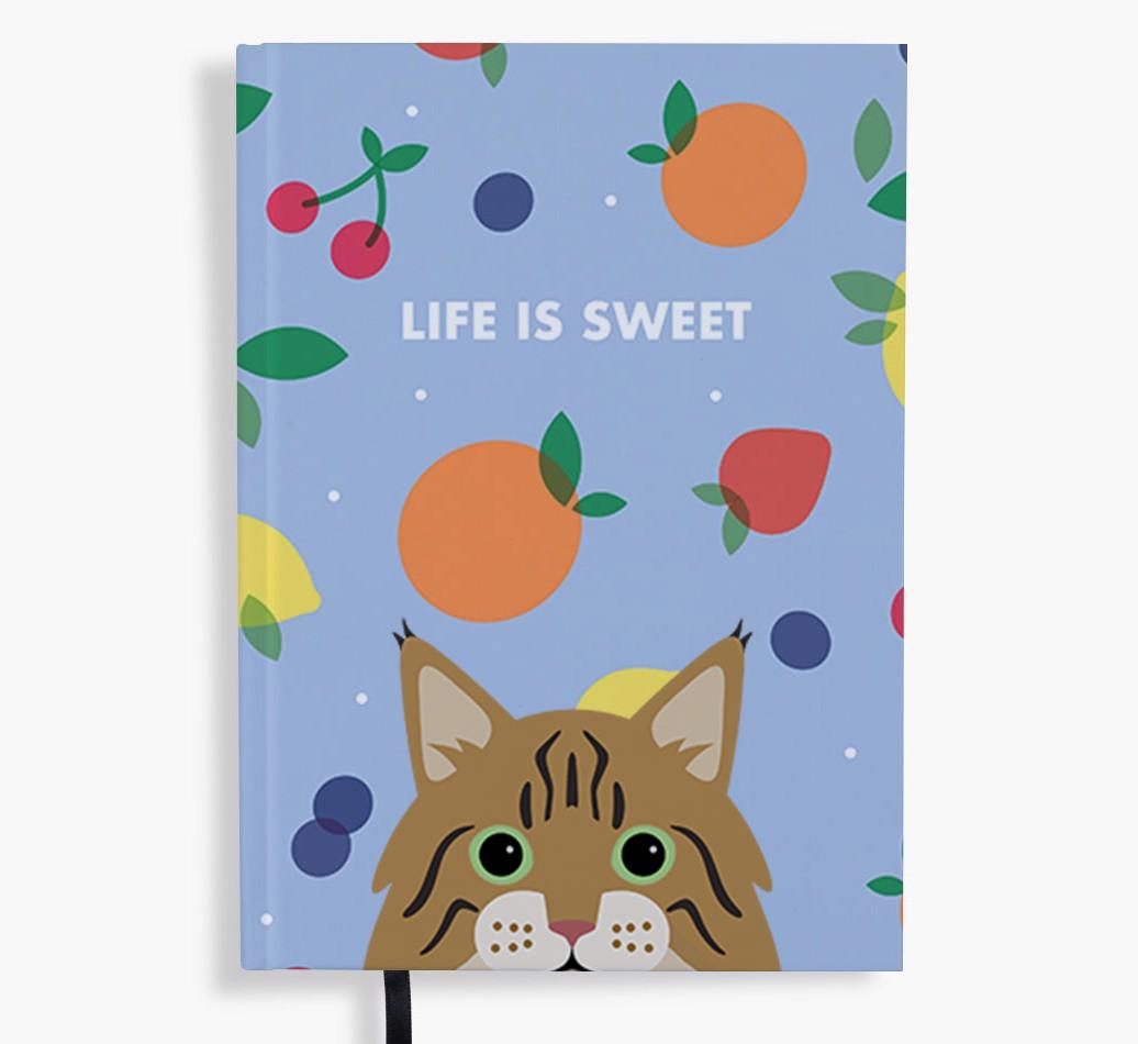 Life Is Sweet: Personalized {breedFullName} Notebook