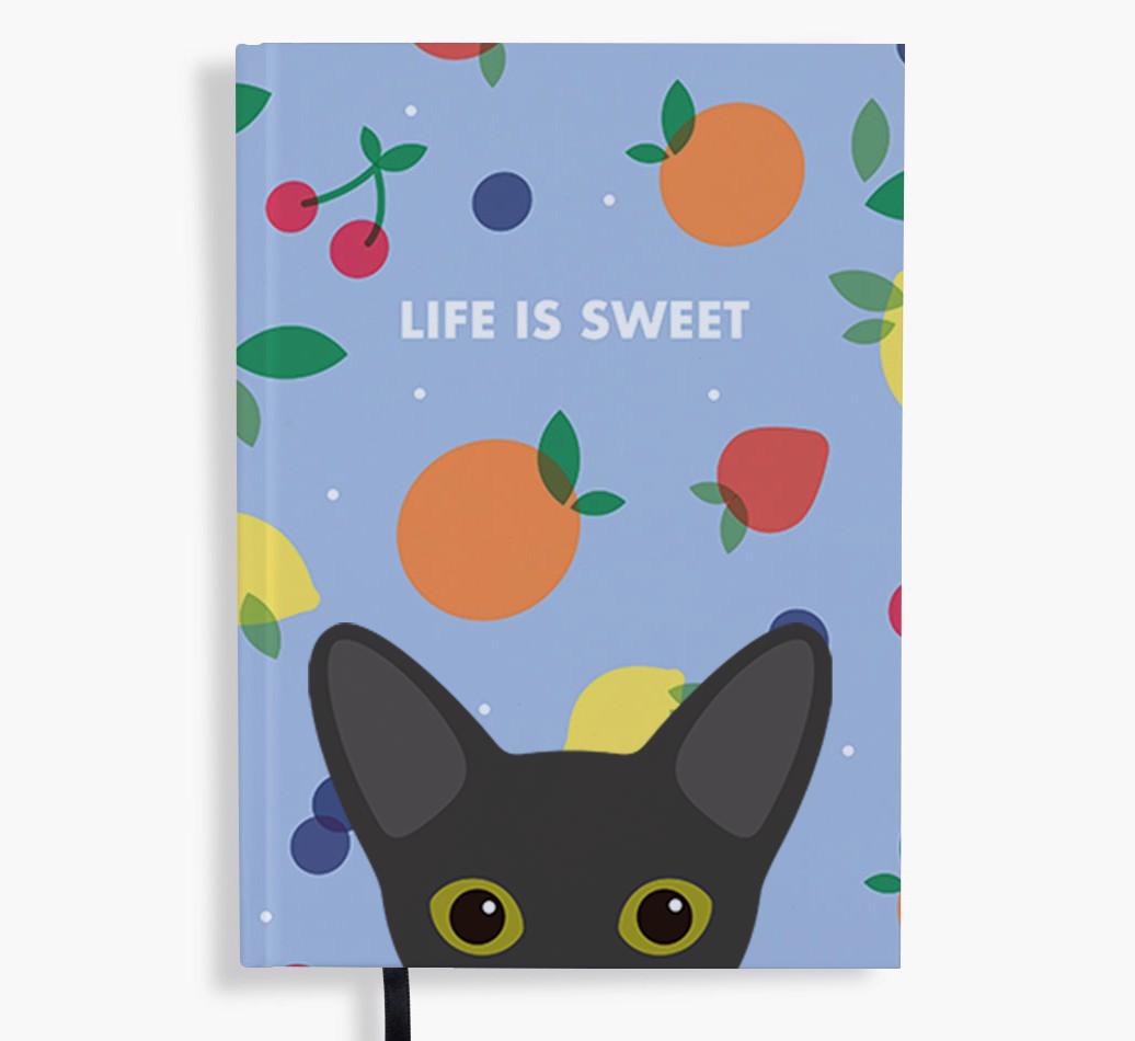 Life Is Sweet: Personalized {breedFullName} Notebook