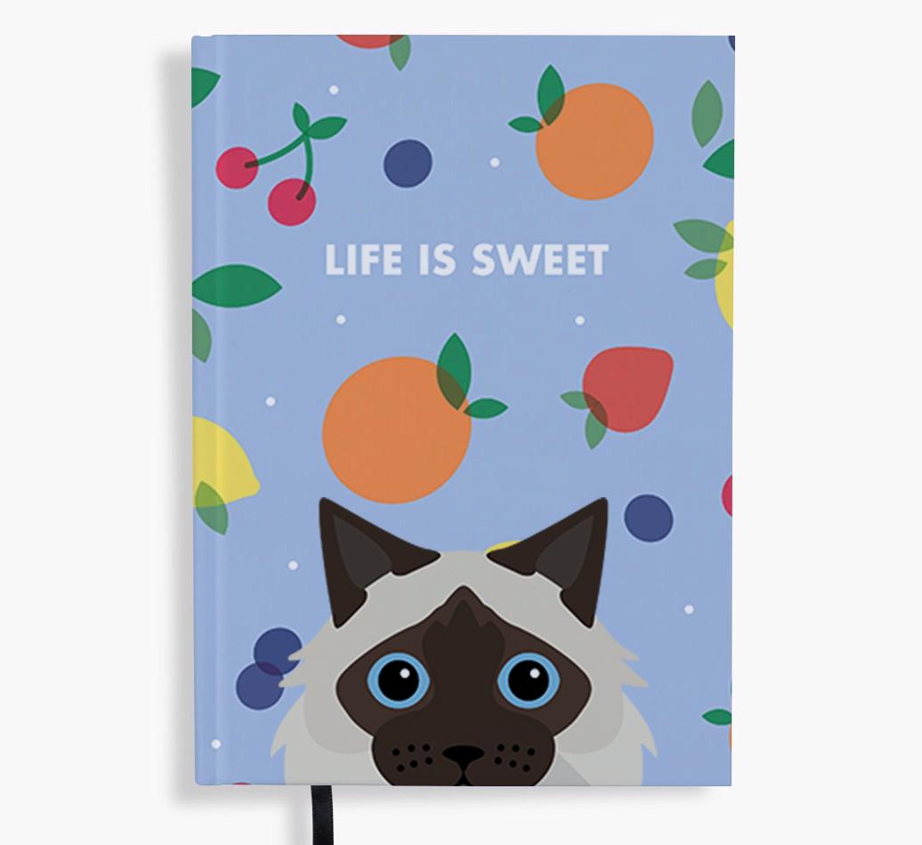 Life Is Sweet: Personalized {breedFullName} Notebook