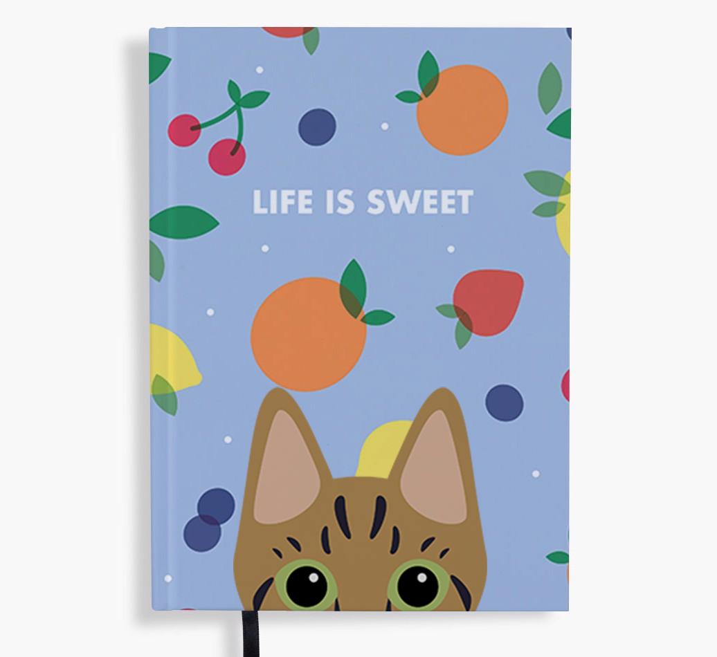 Life Is Sweet: Personalized {breedFullName} Notebook