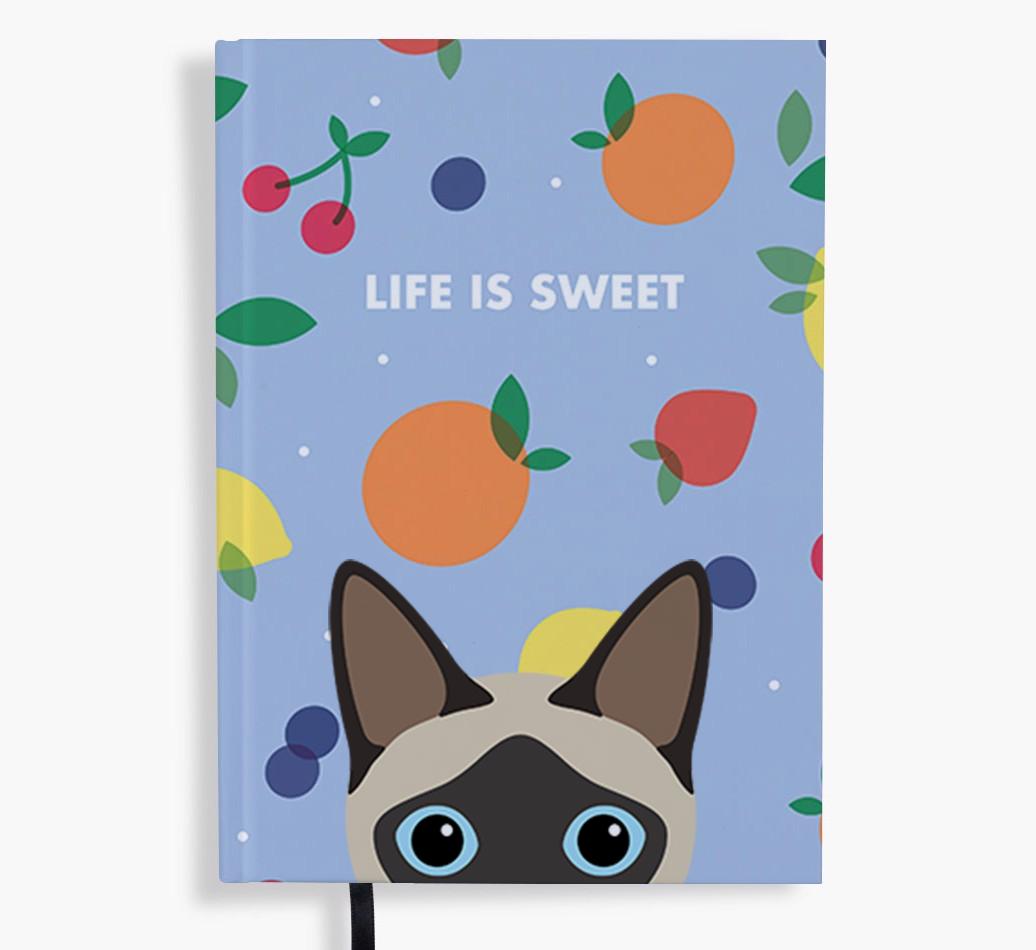 Life Is Sweet: Personalized {breedFullName} Notebook