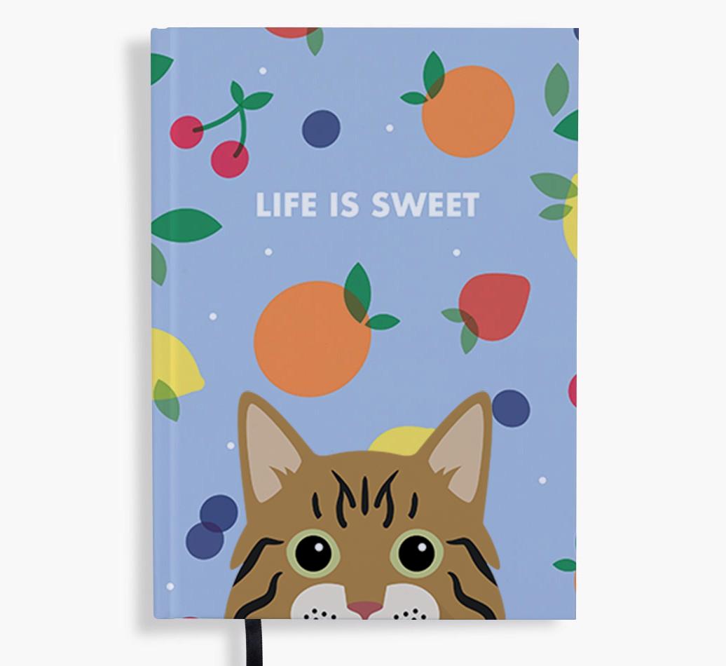 Life Is Sweet: Personalized {breedFullName} Notebook
