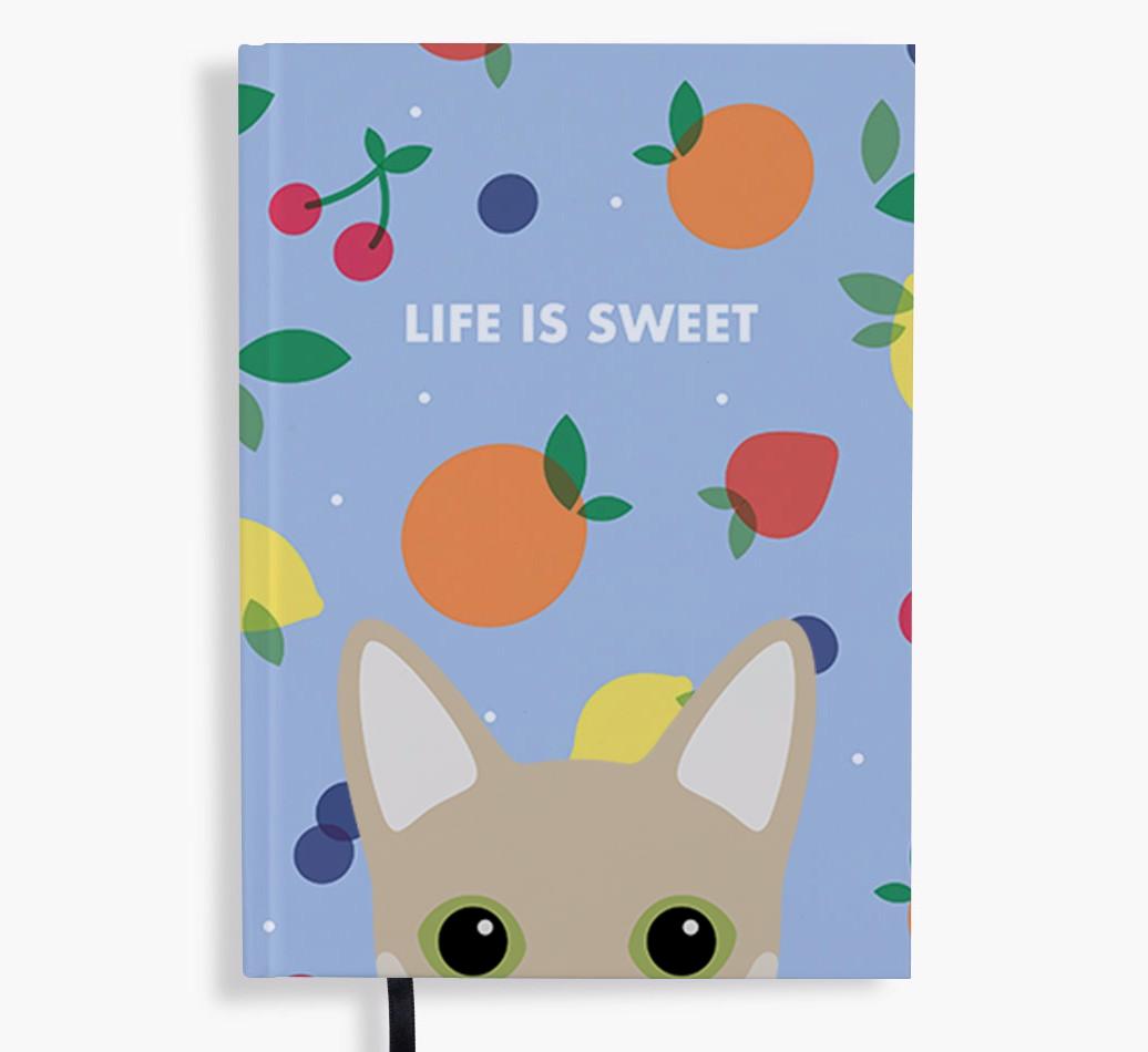 Life Is Sweet: Personalized {breedFullName} Notebook