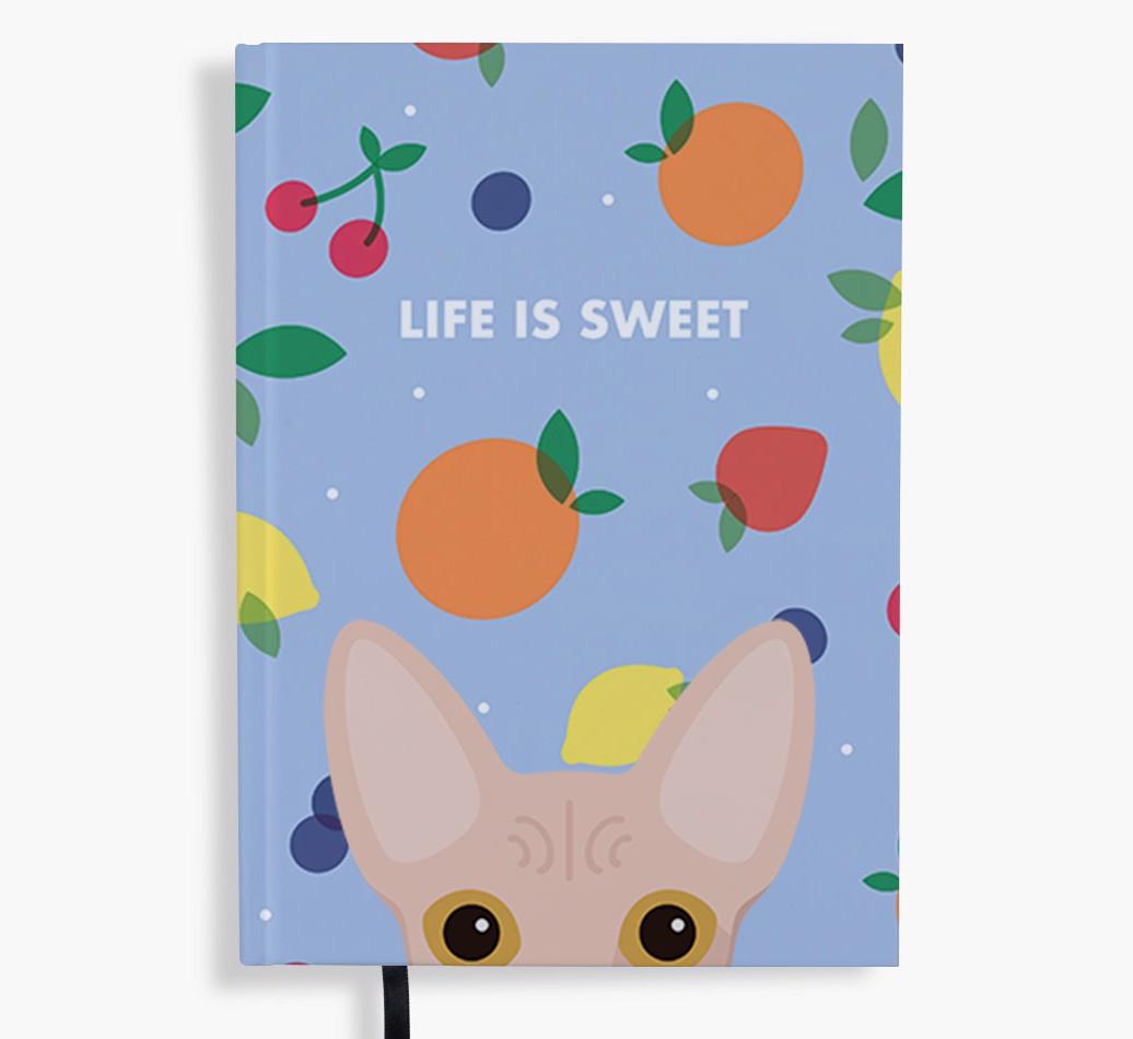 Life Is Sweet: Personalized {breedFullName} Notebook