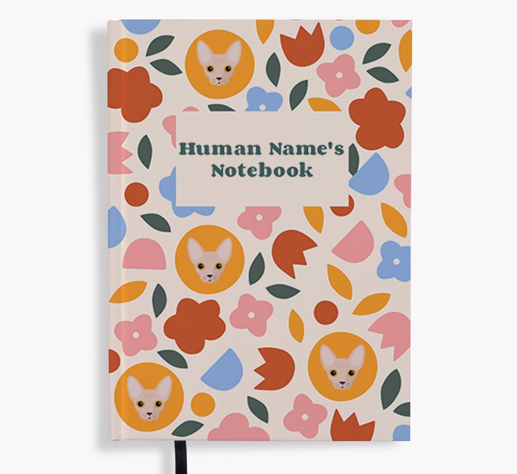 Floral: Personalised {breedFullName} Notebook