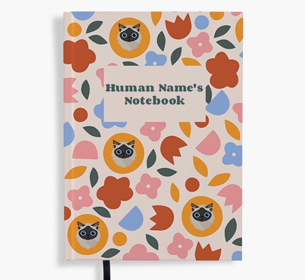 Floral: Personalised {breedFullName} Notebook