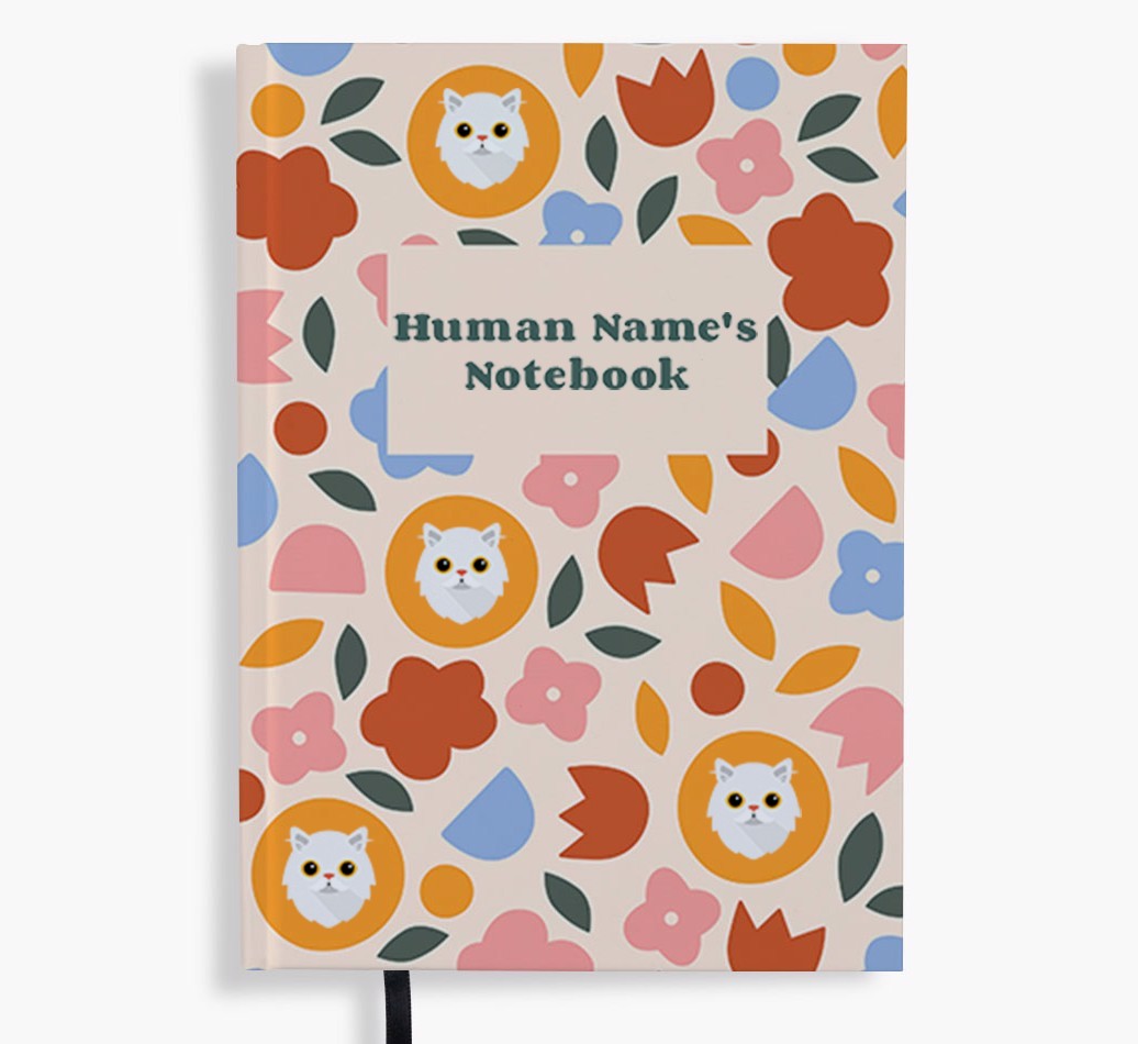 Floral: Personalised {breedFullName} Notebook