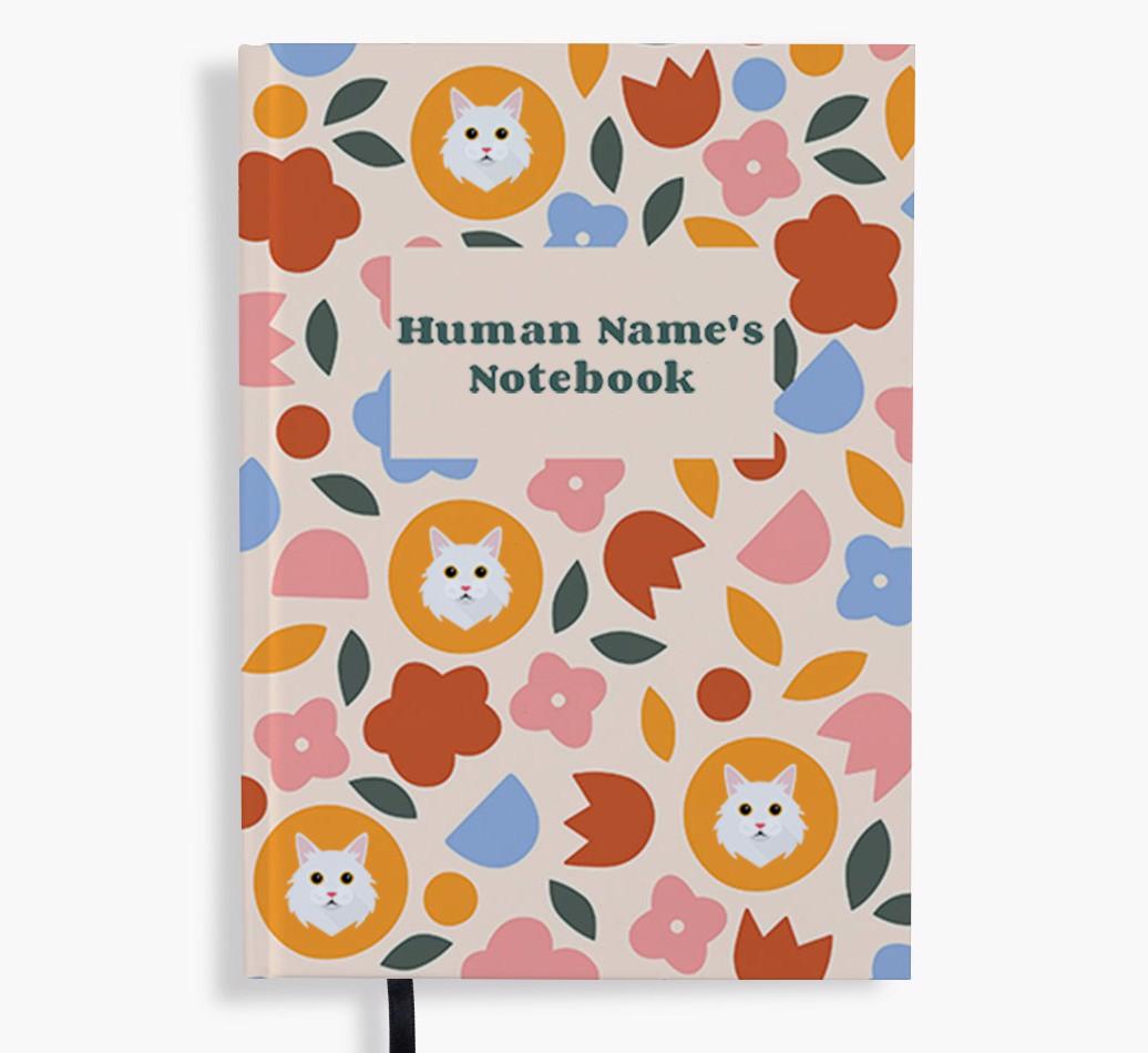 Floral: Personalized {breedFullName} Notebook