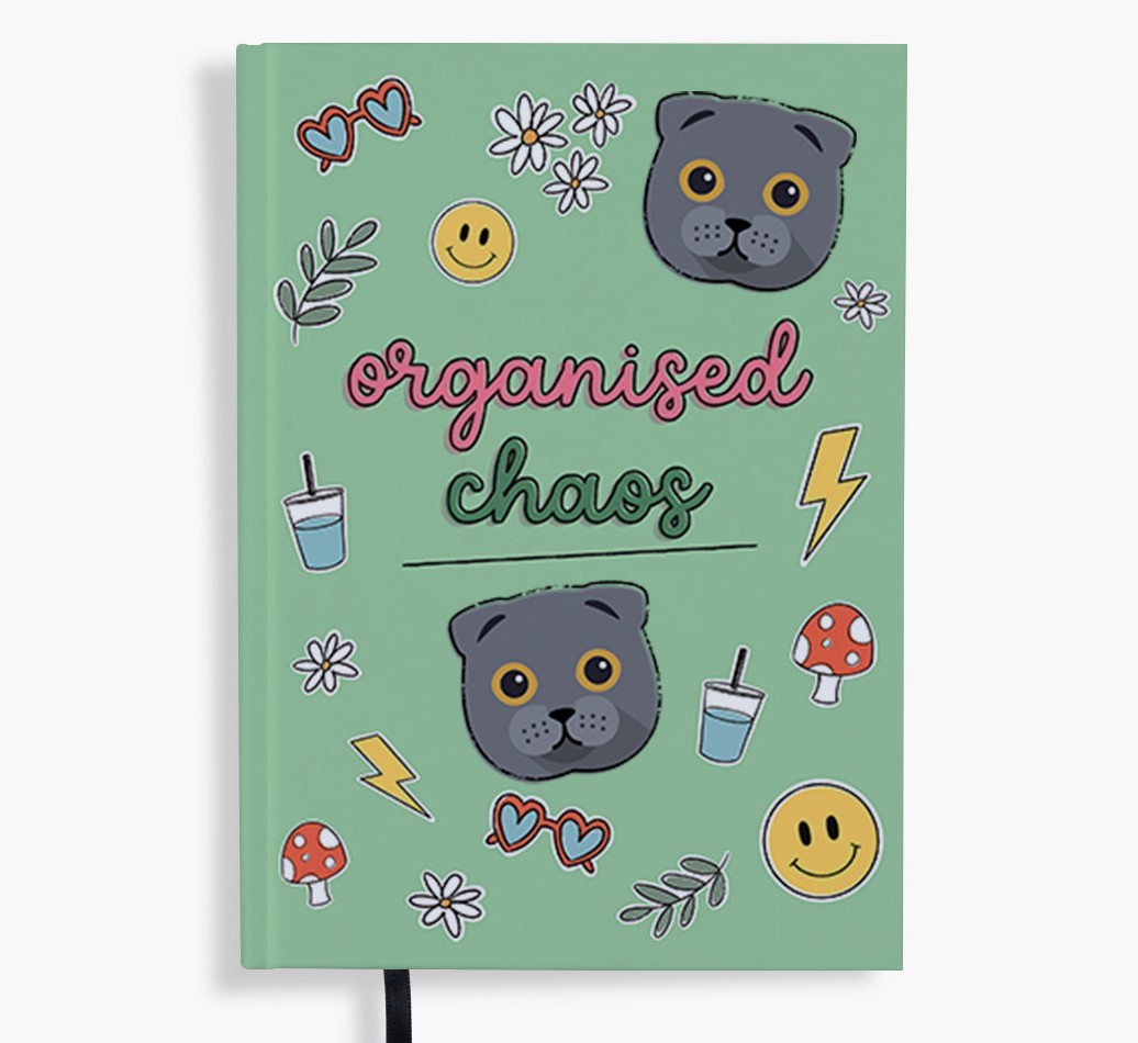 Organised Chaos: Personalised {breedFullName} Notebook