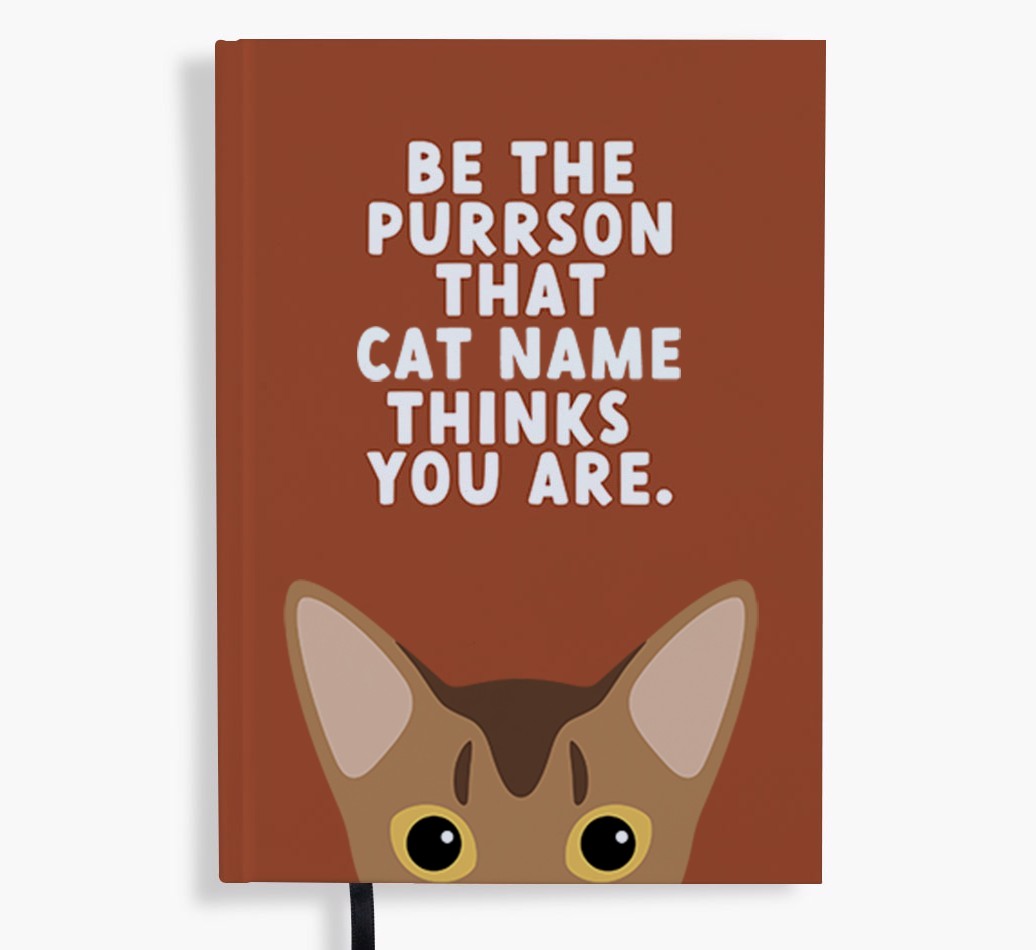 Be The Purrson: Personalised {breedFullName} Notebook