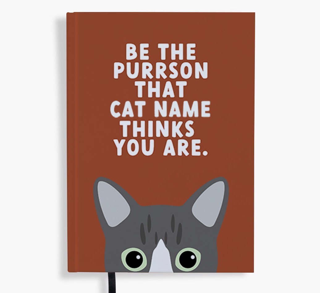 Be The Purrson: Personalised {breedFullName} Notebook