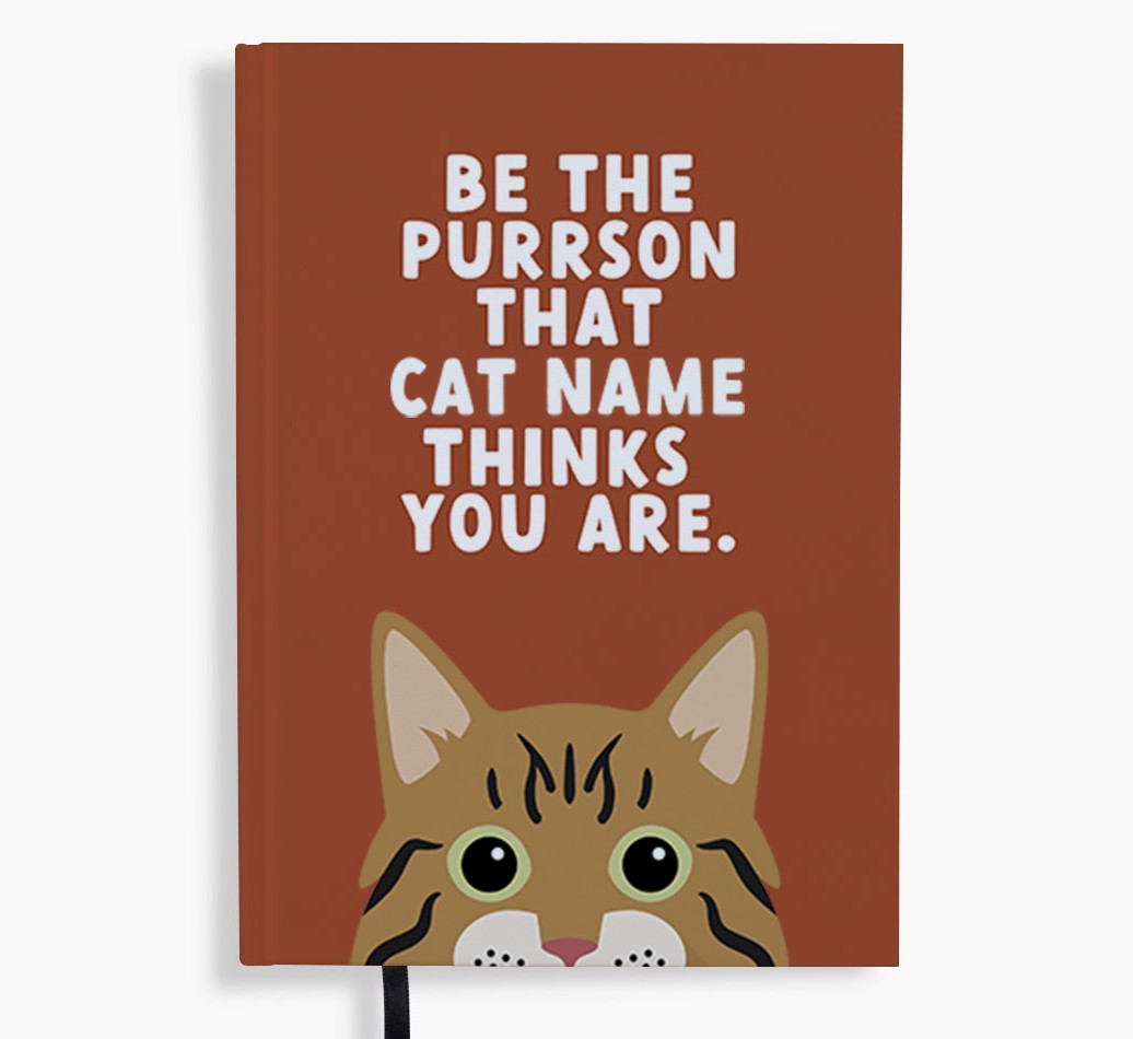 Be The Purrson: Personalised {breedFullName} Notebook