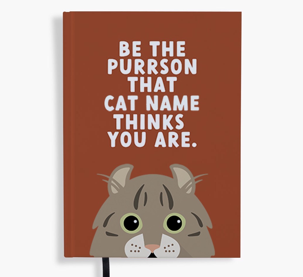 Be The Purrson: Personalised {breedFullName} Notebook
