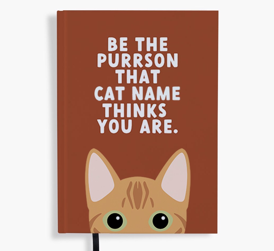 Be The Purrson: Personalised {breedFullName} Notebook