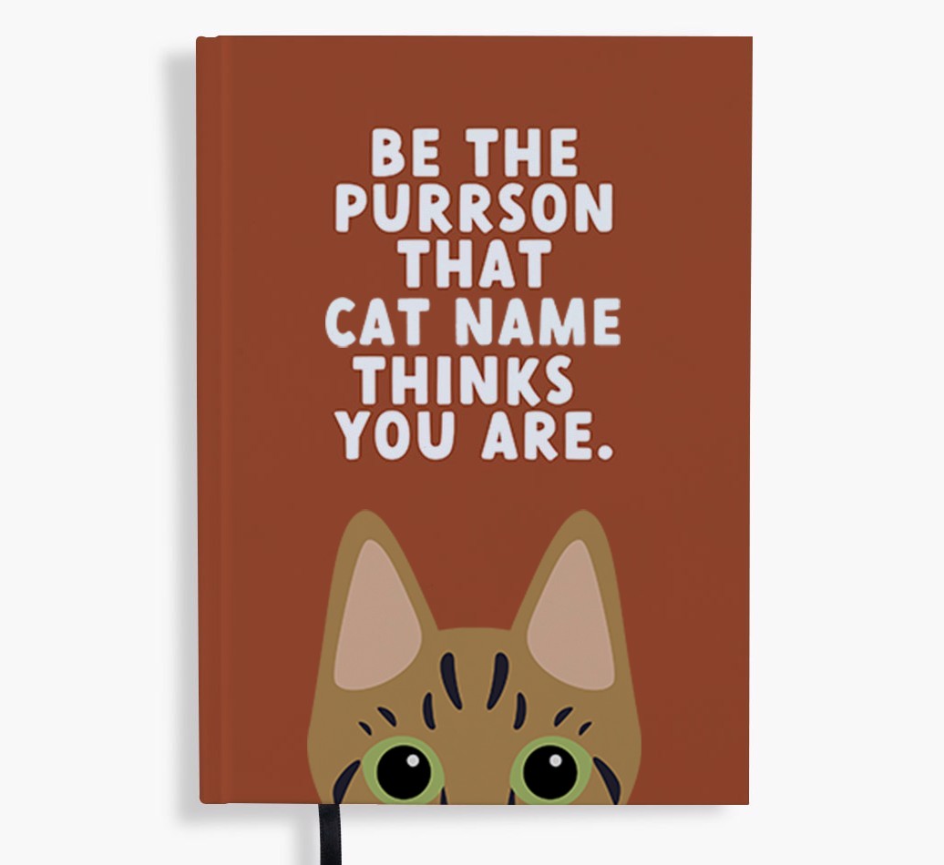 Be The Purrson: Personalised {breedFullName} Notebook