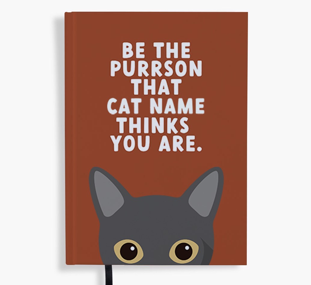 Be The Purrson: Personalised {breedFullName} Notebook