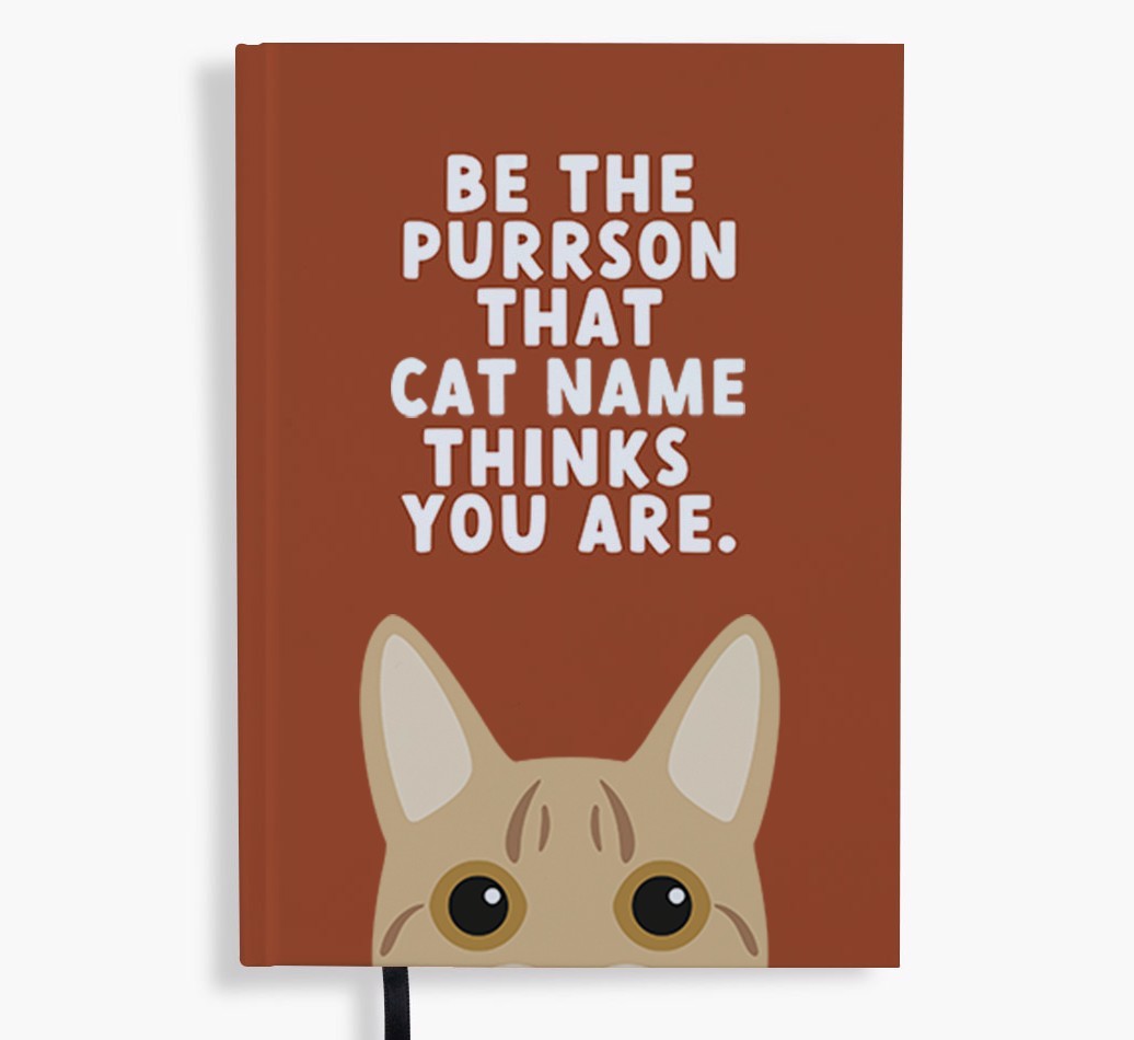 Be The Purrson: Personalised {breedFullName} Notebook