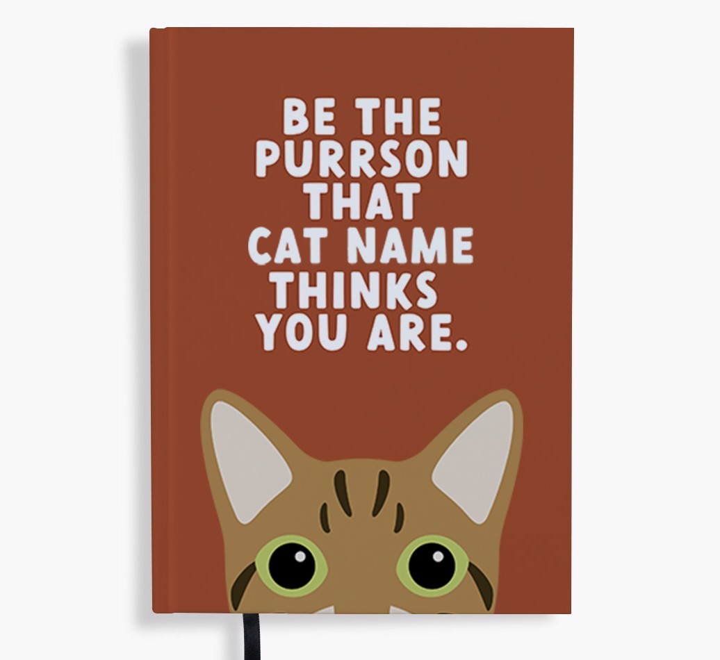 Be The Purrson: Personalised {breedFullName} Notebook