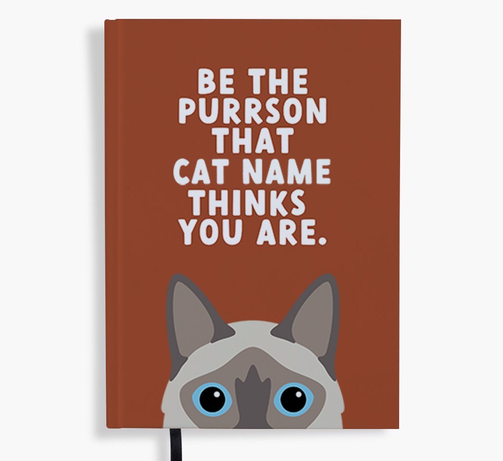 Be The Purrson: Personalised {breedFullName} Notebook