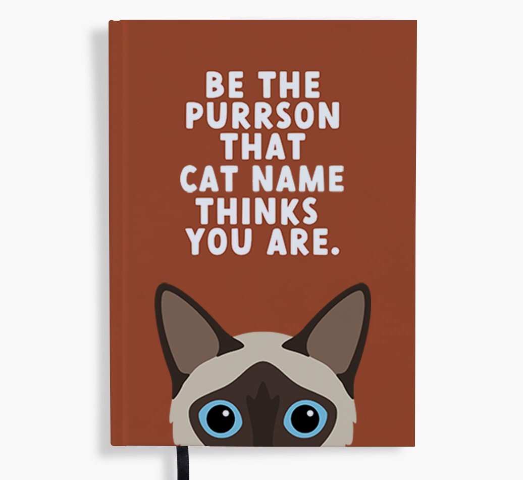 Be The Purrson: Personalised {breedFullName} Notebook